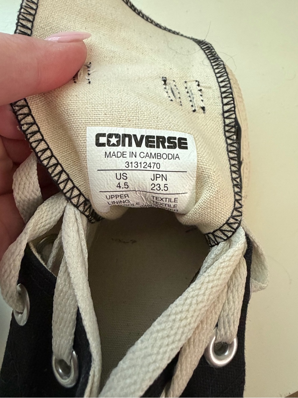 Converse Chuck Taylor All Star Black Platform High Top Sneakers Women’s 6 - Picture 6 of 6